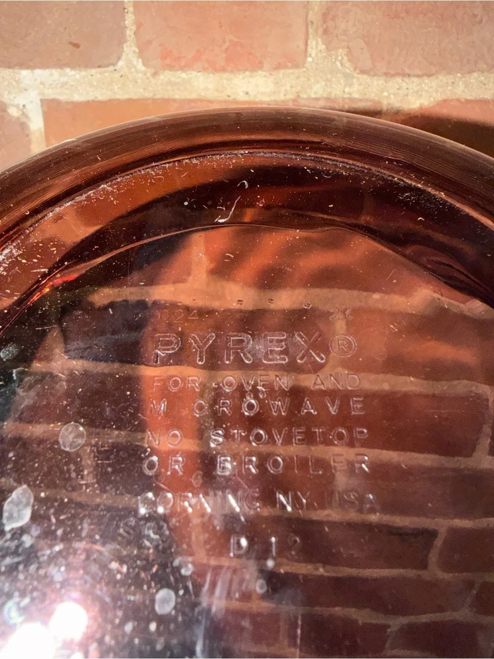 Pyrex classic amber